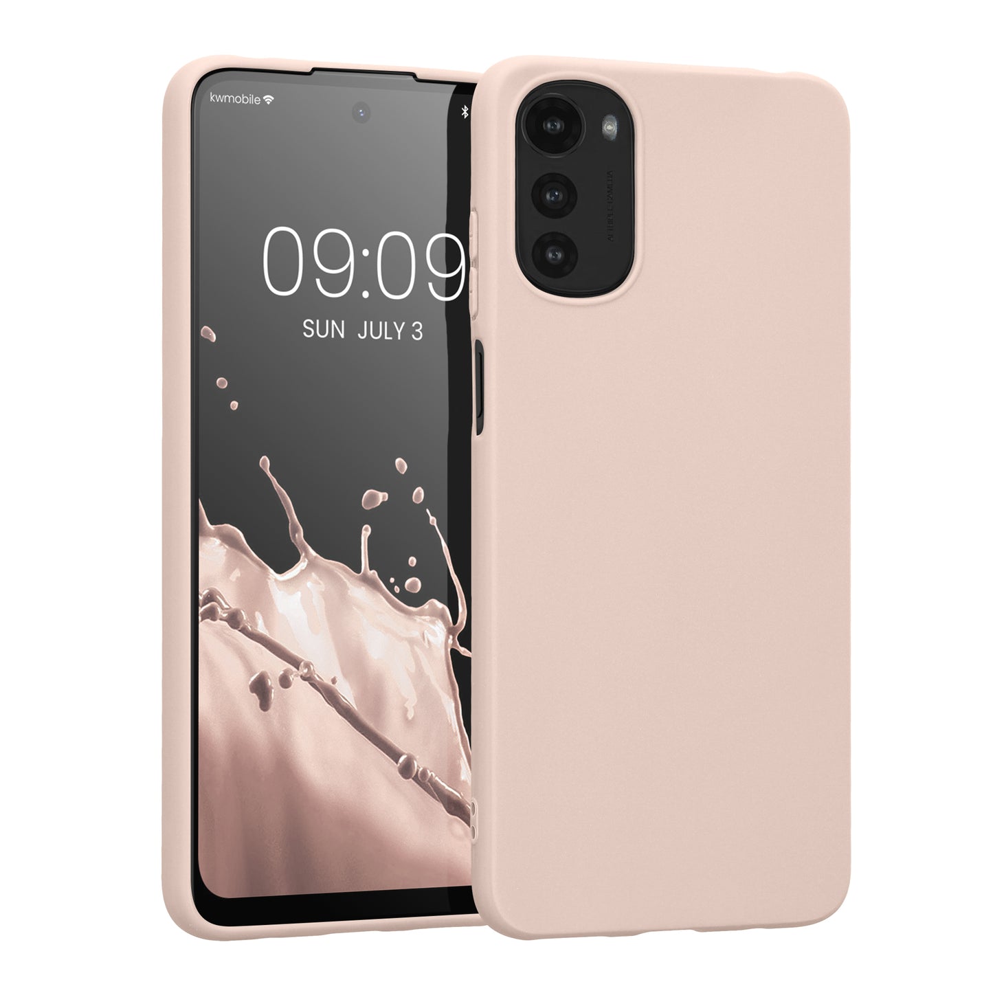 kwmobile Handyhülle für Motorola Moto E32 Hülle - Kabelloses Laden - Schutzhülle Cover