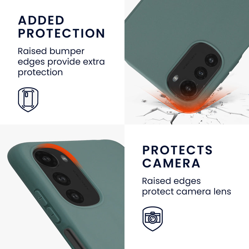 kwmobile Handyhülle für Motorola Moto E32 Hülle - Kabelloses Laden - Schutzhülle Cover
