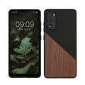 kwmobile Hülle kompatibel mit Samsung Galaxy S20 FE - Handyhülle - Handy Schutzhülle - Smartphone Cover - Dunkelbraun Schwarz Dunkelbraun  