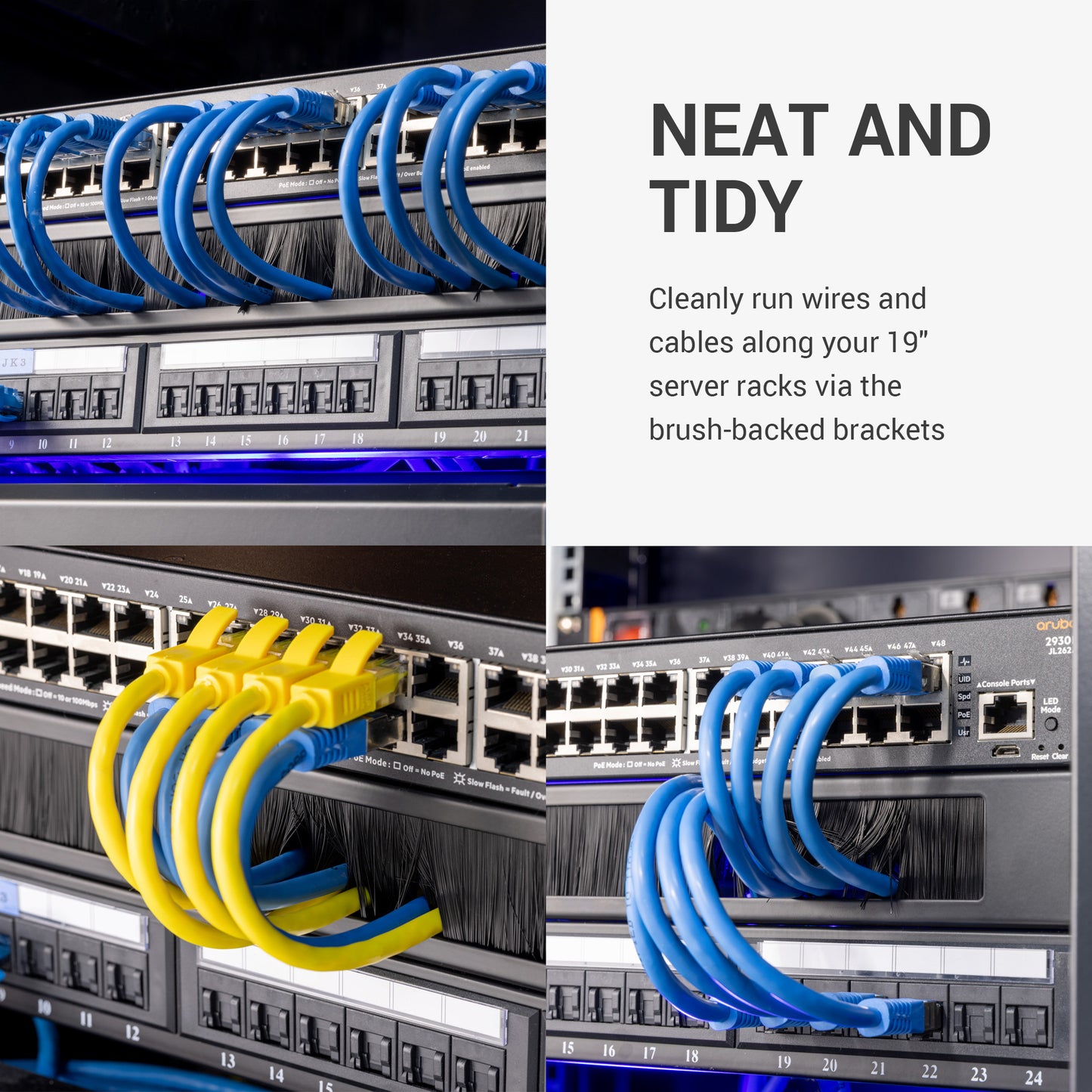 3x 19 Zoll Server Rack Abdeckung