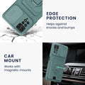 kwmobile Handyhülle kompatibel mit Xiaomi Redmi Note 11 Pro / Note 11 Pro (5G) / Note 12 Pro (4G) - Softcase mit Kameraschutz - Kartenfach