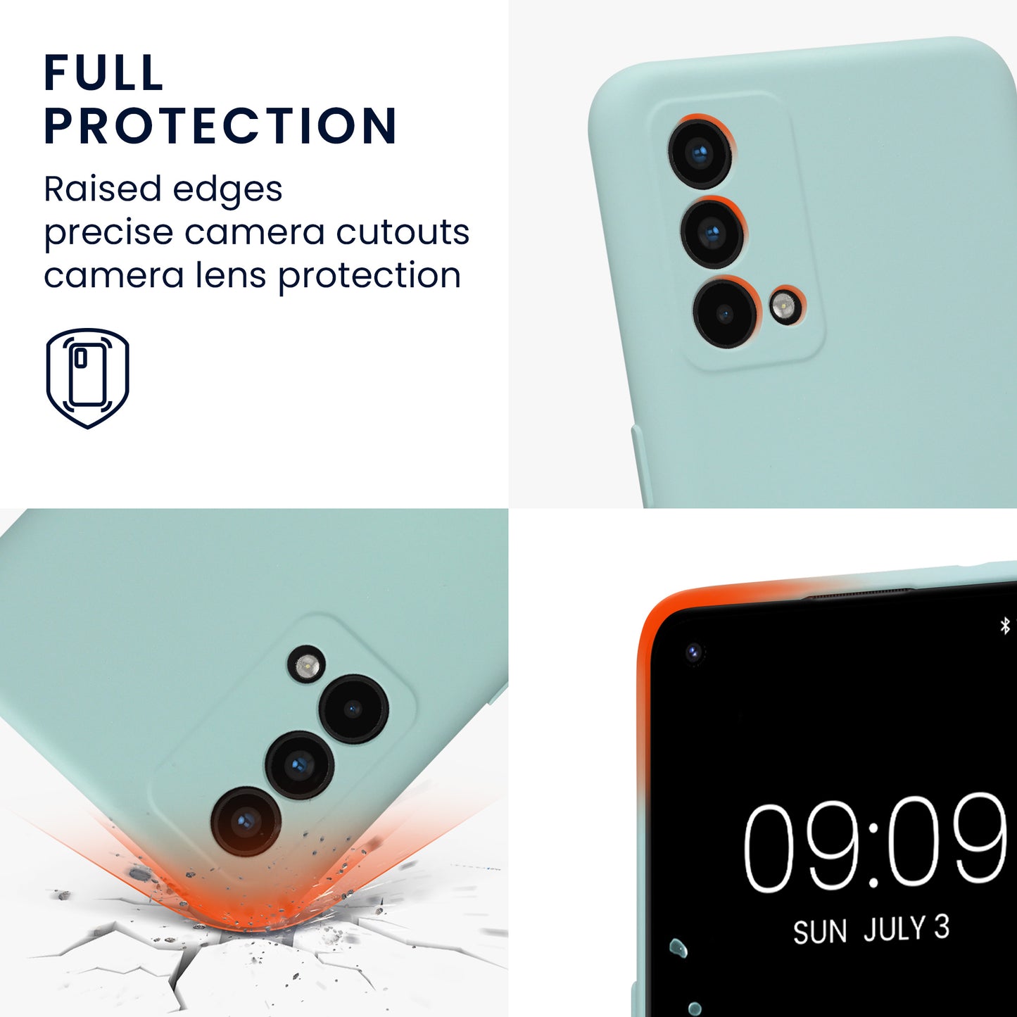 kwmobile Slim Case kompatibel mit Realme GT Master Edition Hülle - Handyhülle aus Silikon