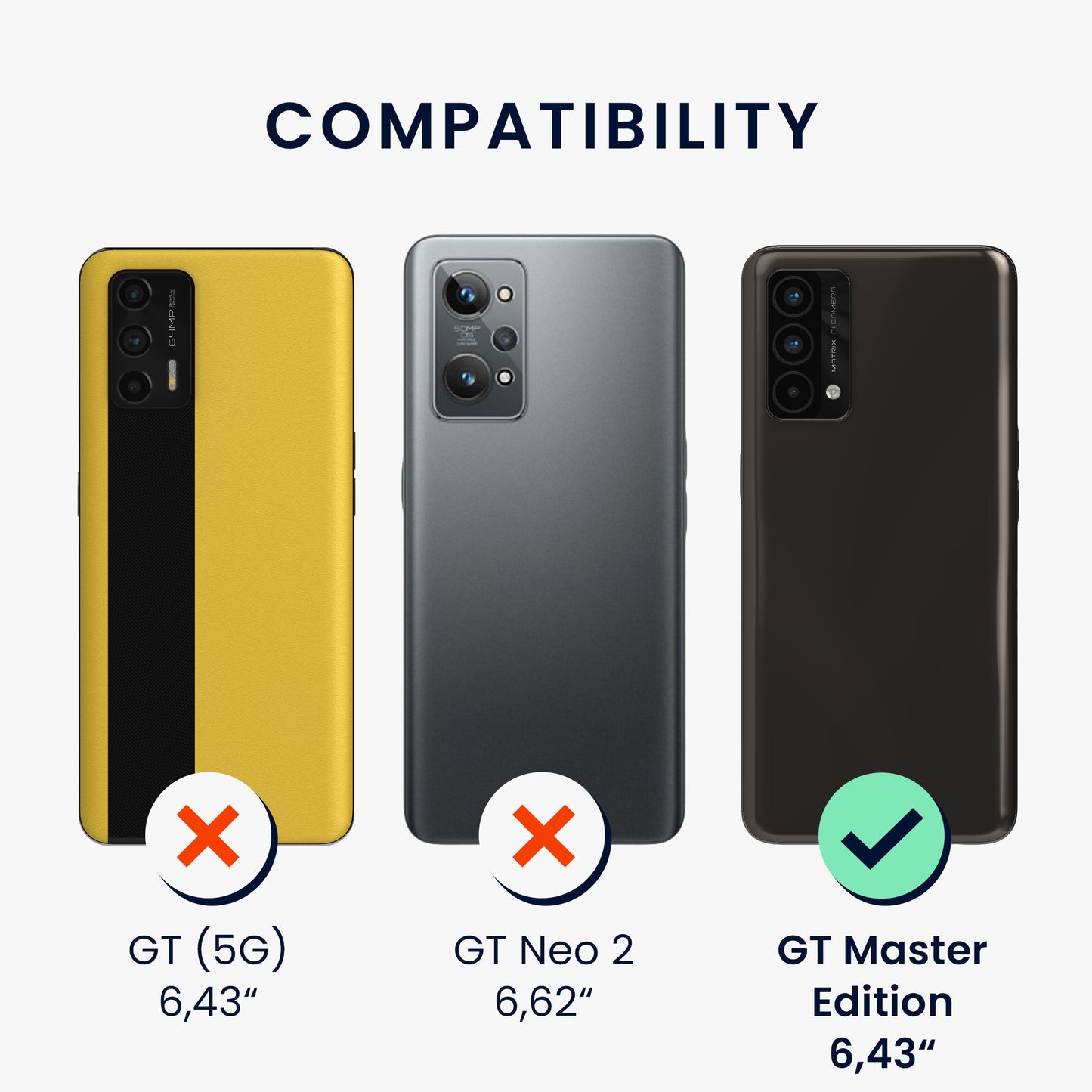 kwmobile Slim Case kompatibel mit Realme GT Master Edition Hülle - Handyhülle aus Silikon