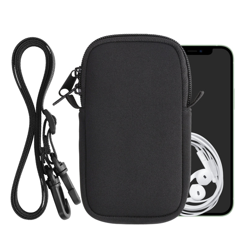 kwmobile Handytasche für Smartphones - Handy Tasche mit Handykette 15,2 x 8,3 cm Innenmaße