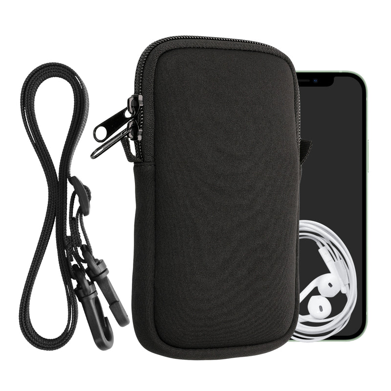 kwmobile Handytasche für Smartphones - Handy Tasche mit Handykette 15,2 x 8,3 cm Innenmaße