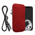 kwmobile Handytasche für Smartphones - Handy Tasche mit Handykette 15,2 x 8,3 cm Innenmaße