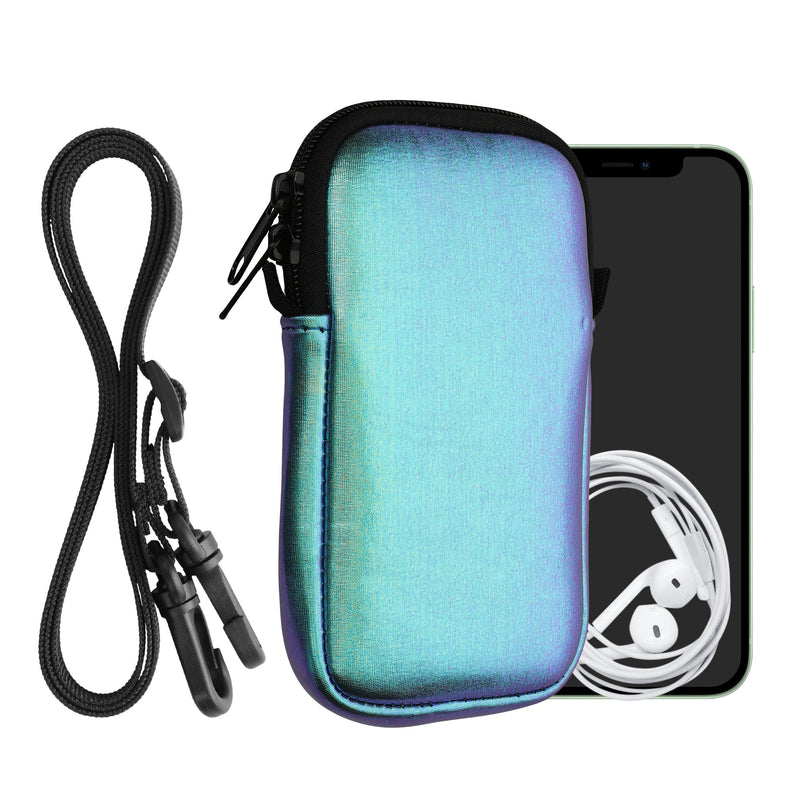 kwmobile Handytasche für Smartphones - Handy Tasche mit Handykette 15,2 x 8,3 cm Innenmaße
