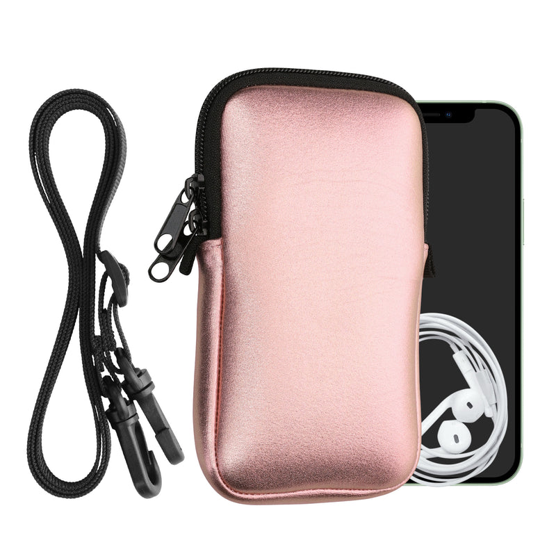 kwmobile Handytasche für Smartphones - Handy Tasche mit Handykette 15,2 x 8,3 cm Innenmaße