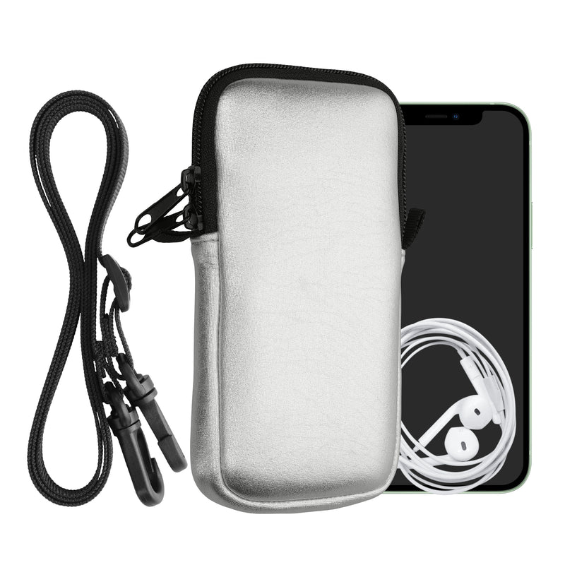 kwmobile Handytasche für Smartphones - Handy Tasche mit Handykette 15,2 x 8,3 cm Innenmaße