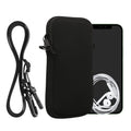 kwmobile Handytasche für Smartphones - Handy Tasche mit Handykette 15,2 x 8,3 cm Innenmaße