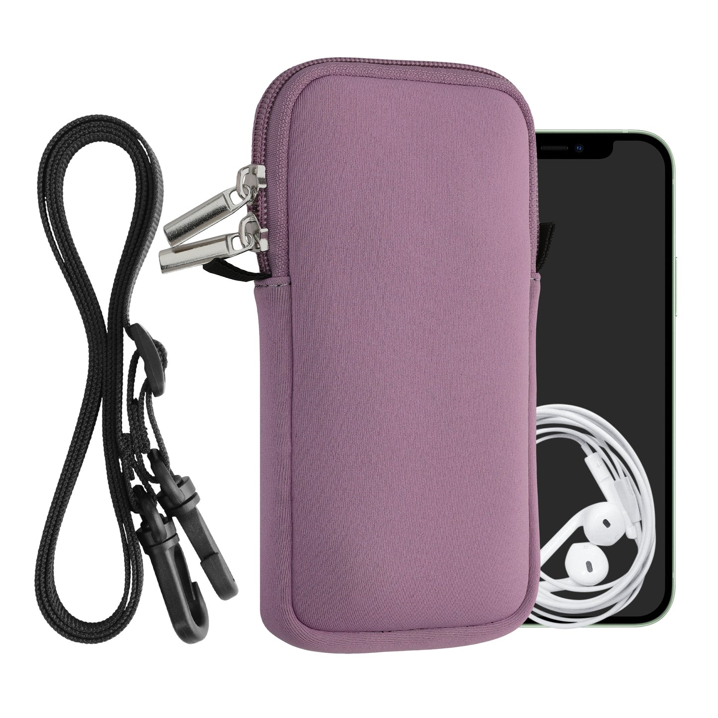 kwmobile Handytasche für Smartphones - Handy Tasche mit Handykette 15,2 x 8,3 cm Innenmaße