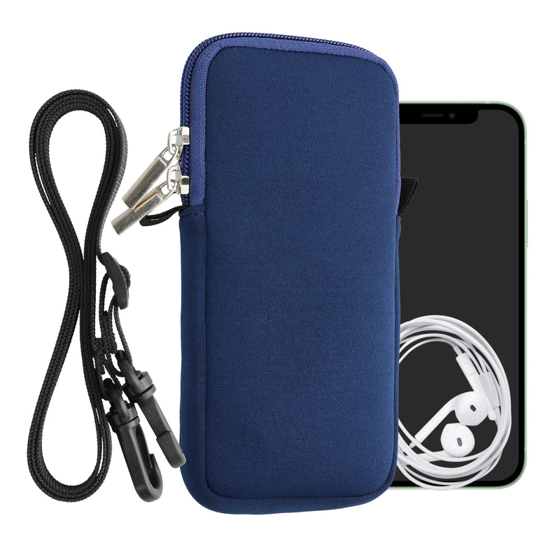 kwmobile Handytasche für Smartphones - Handy Tasche mit Handykette 15,2 x 8,3 cm Innenmaße