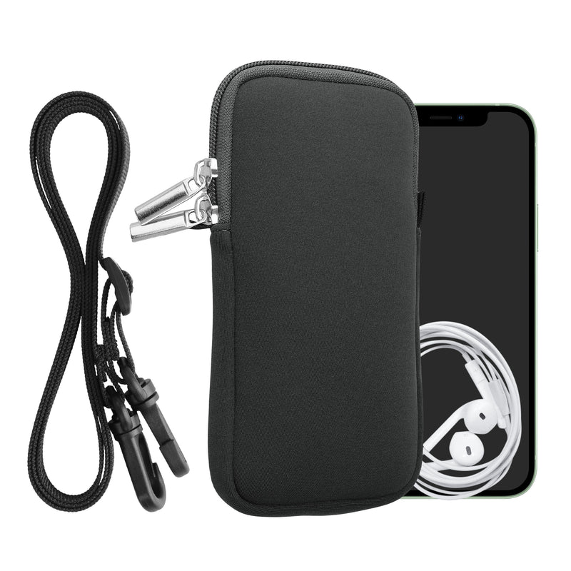 kwmobile Handytasche für Smartphones - Handy Tasche mit Handykette 15,2 x 8,3 cm Innenmaße