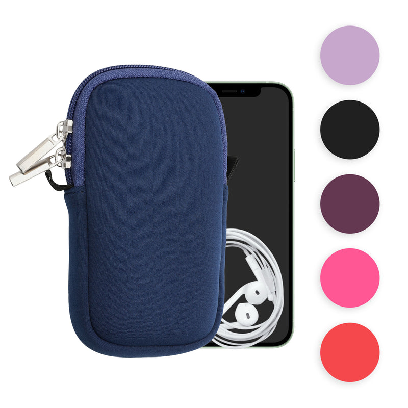 kwmobile Handytasche für Smartphones XL - 6,7/6,8" - Neopren Handy Hülle Honiggelb mit Kordel - Handy Tasche mit Handykette 17,2 x 8,4 cm Innenmaße Honiggelb XL 