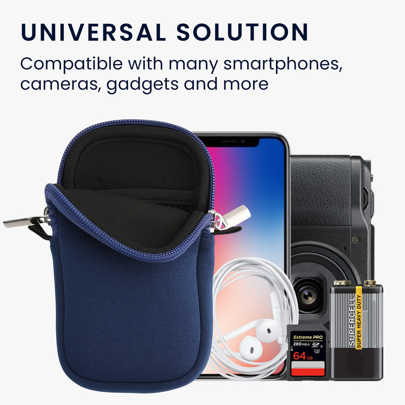 kwmobile Handytasche für Smartphones - Handy Tasche mit Handykette 15,2 x 8,3 cm Innenmaße
