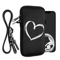 kwmobile Handytasche für Smartphones - Handy Tasche mit Kette 16,5 x 8,9 cm Innenmaße - Don't touch my Phone
