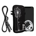 kwmobile Handytasche für Smartphones - Handy Tasche mit Kette 16,5 x 8,9 cm Innenmaße - Don't touch my Phone