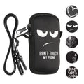 kwmobile Handytasche für Smartphones XL - 6,7/6,8" - Neopren Handy Hülle Mehrfarbig - Handy Tasche mit Kette 17,2 x 8,4 cm Innenmaße - Comic Symbole Mehrfarbig XL [dsg10]