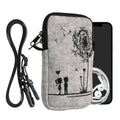 kwmobile Handytasche für Smartphones 6,5" Handy Hülle mit Kette 16,5 x 8,9 cm Innenmaße Don’t touch my Phone