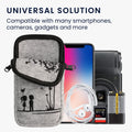 kwmobile Handytasche für Smartphones 6,5" Handy Hülle mit Kette 16,5 x 8,9 cm Innenmaße Don’t touch my Phone