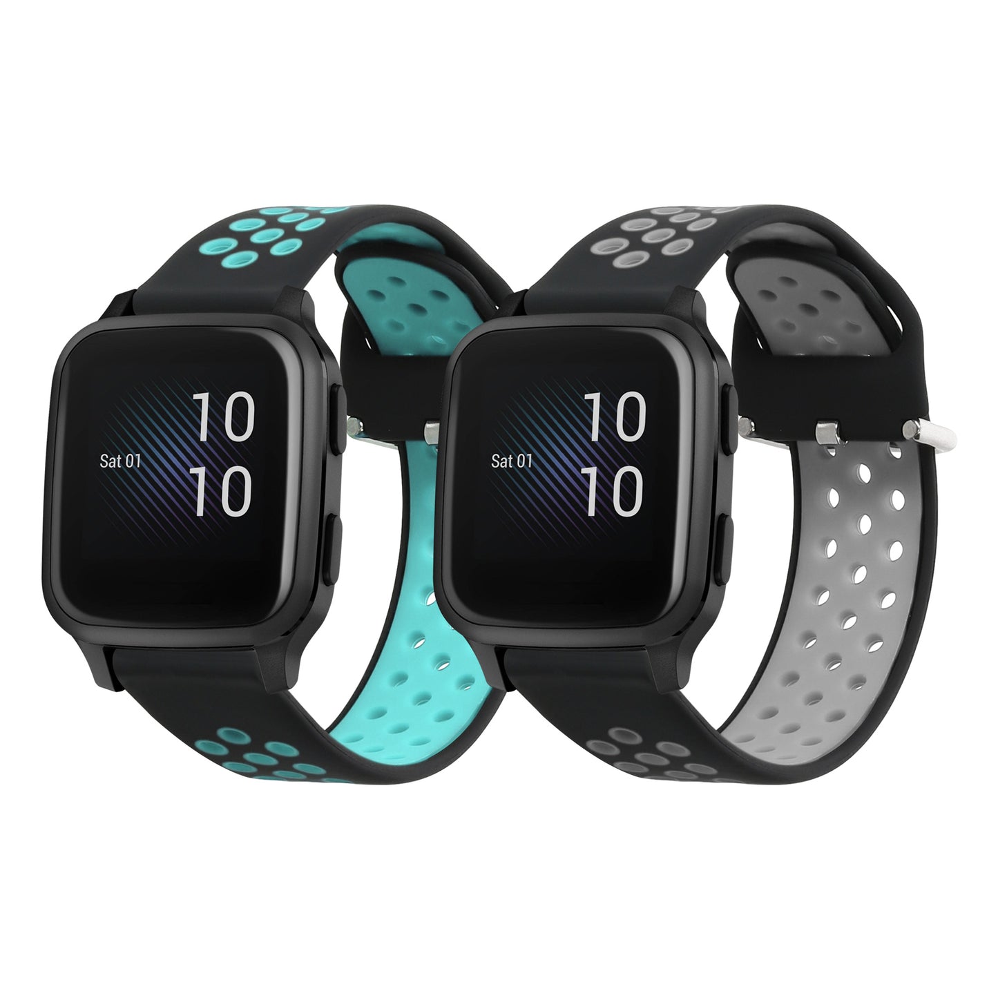kwmobile Uhrenarmband für Garmin Venu Sq Music / Sq Armband Fitnesstracker Band Set Ersatzarmband Smartwatch