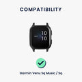 kwmobile Uhrenarmband für Garmin Venu Sq Music / Sq Armband Fitnesstracker Band Set Ersatzarmband Smartwatch