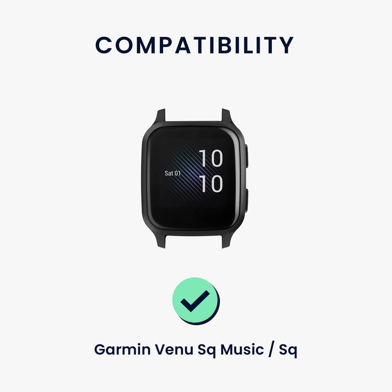 kwmobile Uhrenarmband für Garmin Venu Sq Music / Sq Armband Fitnesstracker Band Set Ersatzarmband Smartwatch