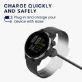 kwmobile kompatibel für COROS PACE 2 / PACE 3 / APEX / APEX Pro / APEX 2 / VERTIX USB Ladekabel Charger für Smart Watch Fitnesstracker Ersatzkabel