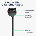 kwmobile kompatibel für COROS PACE 2 / PACE 3 / APEX / APEX Pro / APEX 2 / VERTIX USB Ladekabel Charger für Smart Watch Fitnesstracker Ersatzkabel