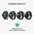 kwmobile kompatibel für COROS PACE 2 / PACE 3 / APEX / APEX Pro / APEX 2 / VERTIX USB Ladekabel Charger für Smart Watch Fitnesstracker Ersatzkabel