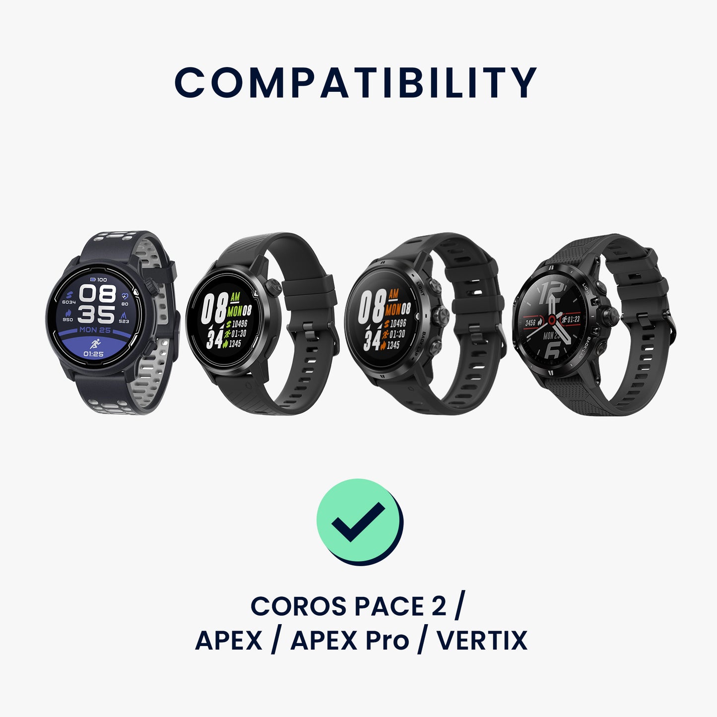 kwmobile kompatibel für COROS PACE 2 / PACE 3 / APEX / APEX Pro / APEX 2 / VERTIX USB Ladekabel Charger für Smart Watch Fitnesstracker Ersatzkabel