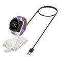 kwmobile USB Ladegerät kompatibel mit Fossil Gen 4 / Gen 5 / Michael Kors Runway MKT0002 - USB Kabel Charger Stand - Smart Watch Ladestation - Ladekabel mit Standfunktion