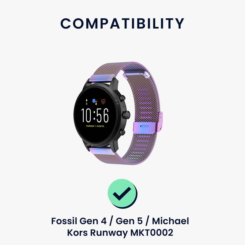 kwmobile USB Ladegerät kompatibel mit Fossil Gen 4 / Gen 5 / Michael Kors Runway MKT0002 - USB Kabel Charger Stand - Smart Watch Ladestation - Ladekabel mit Standfunktion