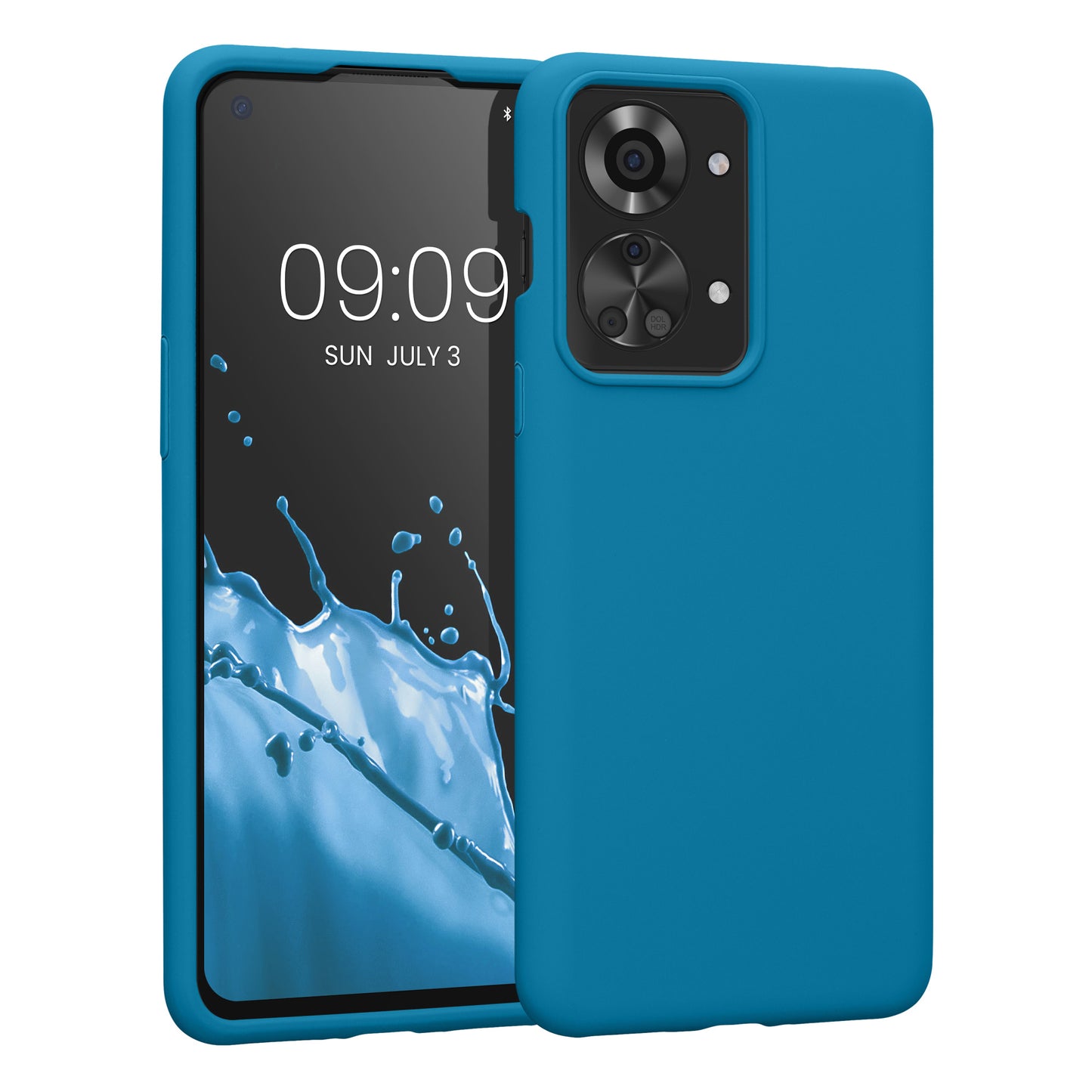 kwmobile Handyhülle für OnePlus Nord 2T 5G Hülle Case Silikon Kabelloses Laden Schutzhülle Cover