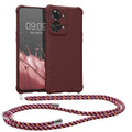kwmobile Necklace Case kompatibel mit OnePlus Nord 2T 5G Hülle - Cover mit Kordel zum Umhängen - Silikon Schutzhülle