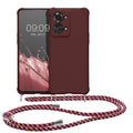 kwmobile Necklace Case kompatibel mit OnePlus Nord 2T 5G Hülle - Cover mit Kordel zum Umhängen - Silikon Schutzhülle
