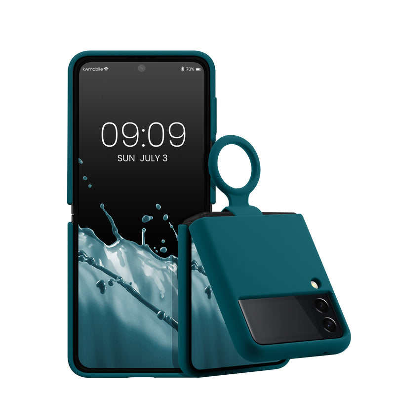 kwmobile Flip Soft Case kompatibel mit Samsung Galaxy Z Flip 3 5G - Hülle für Foldable Handy - Handyhülle