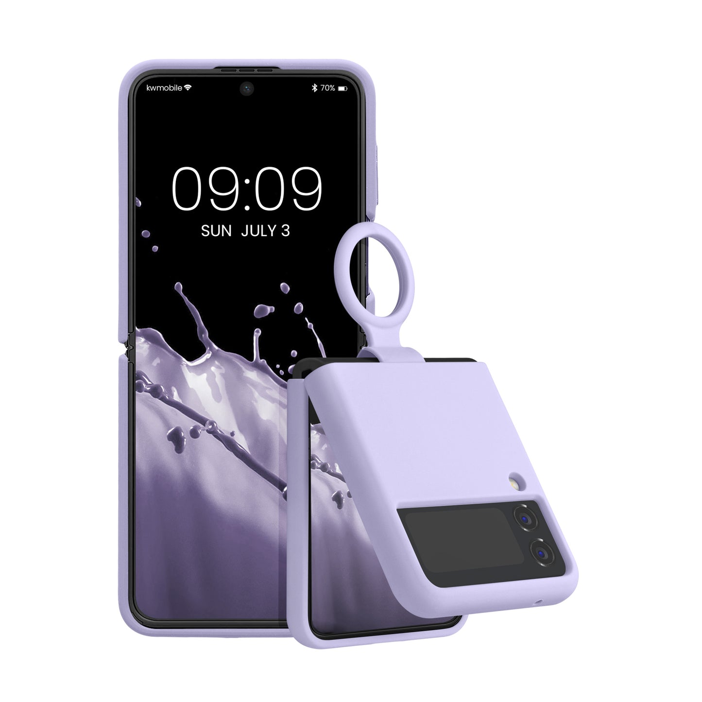 kwmobile Flip Soft Case kompatibel mit Samsung Galaxy Z Flip4 - Hülle für Foldable Handy - Handyhülle