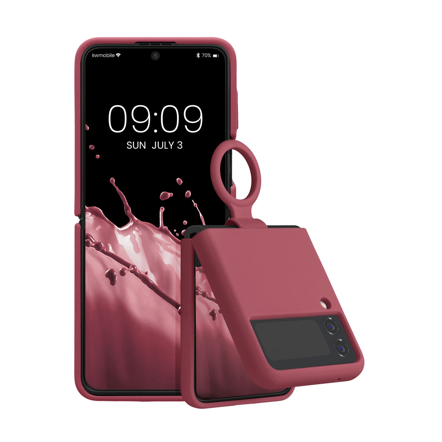 kwmobile Flip Soft Case kompatibel mit Samsung Galaxy Z Flip4 - Hülle für Foldable Handy - Handyhülle