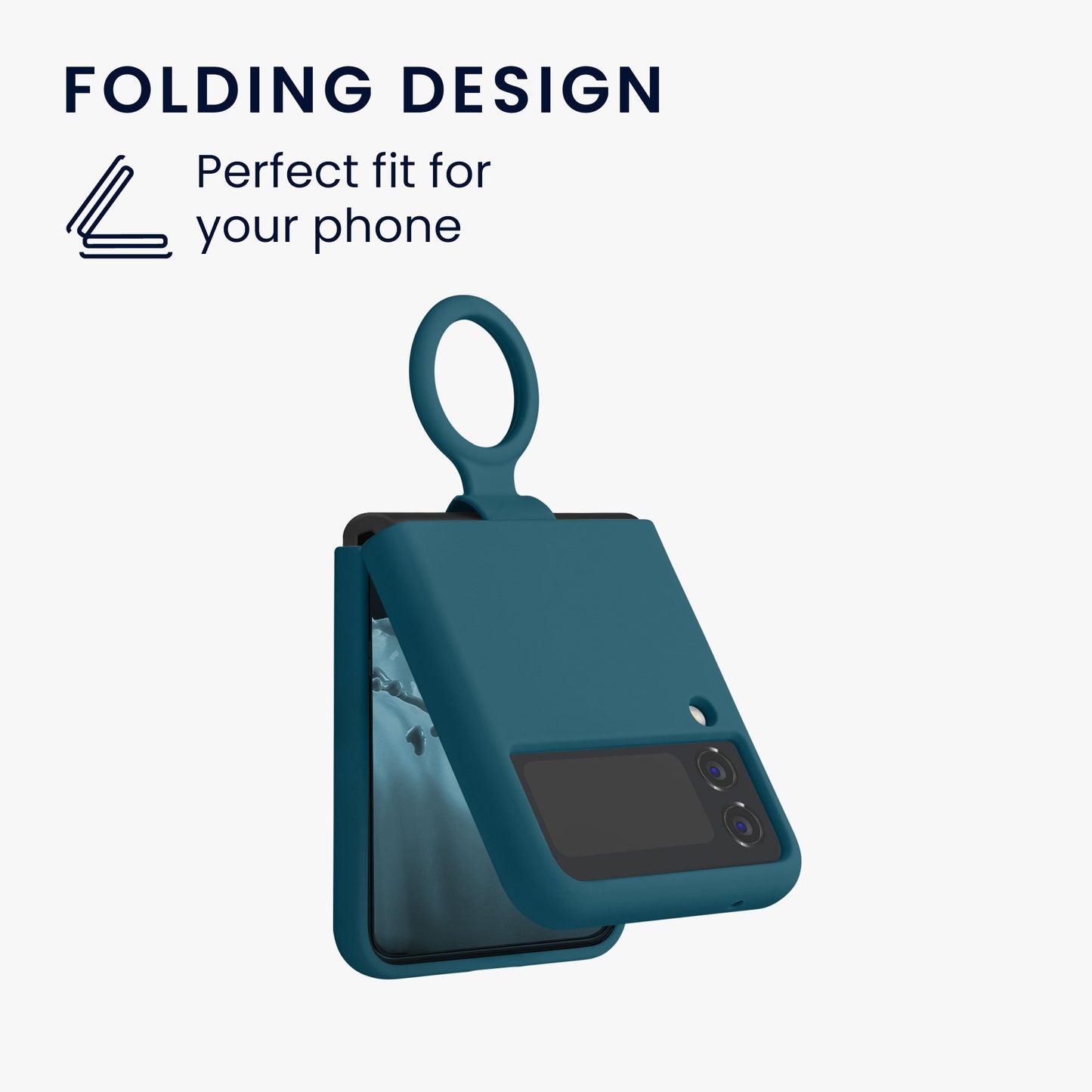 kwmobile Flip Soft Case kompatibel mit Samsung Galaxy Z Flip4 - Hülle für Foldable Handy - Handyhülle