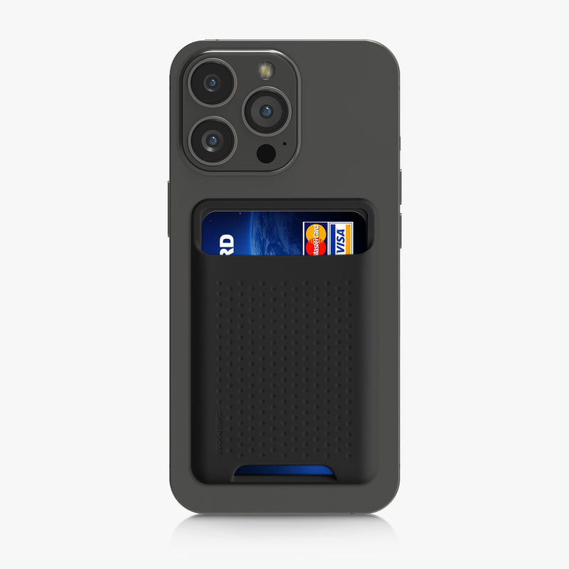 kwmobile Kartenhalter kompatibel mit Apple iPhone Serie - Kartenfach Halter magnetisch - Handy Kartenetui kompatibel mit MagSafe