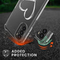 kwmobile Necklace Case kompatibel mit Motorola Moto G31 / Moto G41 Hülle Silikon Cover mit Handykette Transparent Kirschblütenblätter