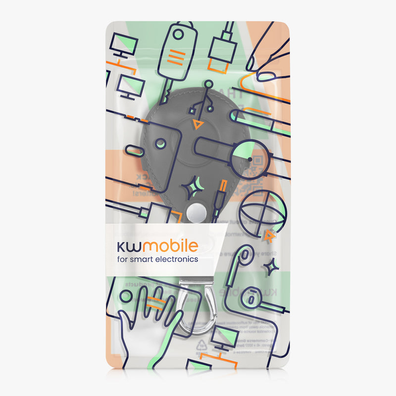 kwmobile Autoschlüssel Hülle kompatibel mit Harley Davidson Motorradschlüssel Schutzhülle Schlüsselhülle Retro Flagge USA
