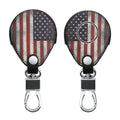 kwmobile Autoschlüssel Hülle kompatibel mit Harley Davidson Motorradschlüssel Schutzhülle Schlüsselhülle Retro Flagge USA