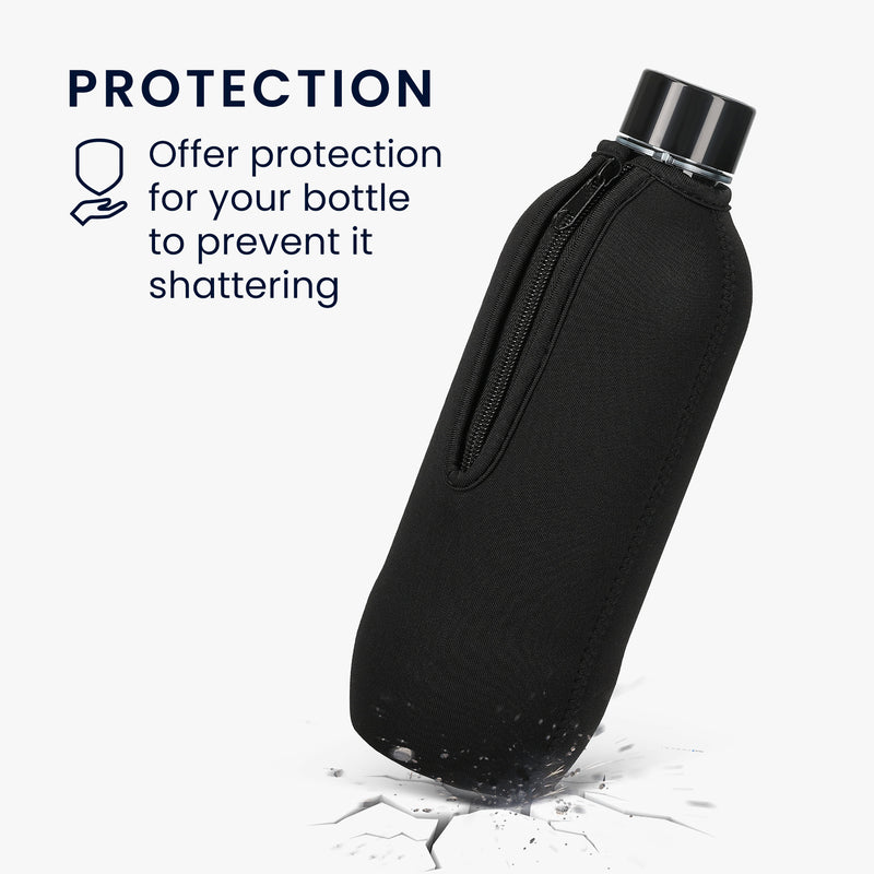 kwmobile Schutzhülle kompatibel mit SodaStream Glasflasche - Flaschen Kühler für Wasser Karaffe
