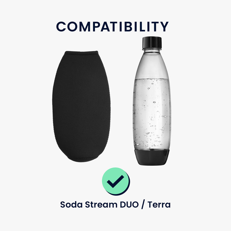 kwmobile Schutzhülle kompatibel mit SodaStream Glasflasche - Flaschen Kühler für Wasser Karaffe