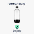 kwmobile Schutzhülle kompatibel mit SodaStream Glasflasche - Flaschen Kühler für Wasser Karaffe