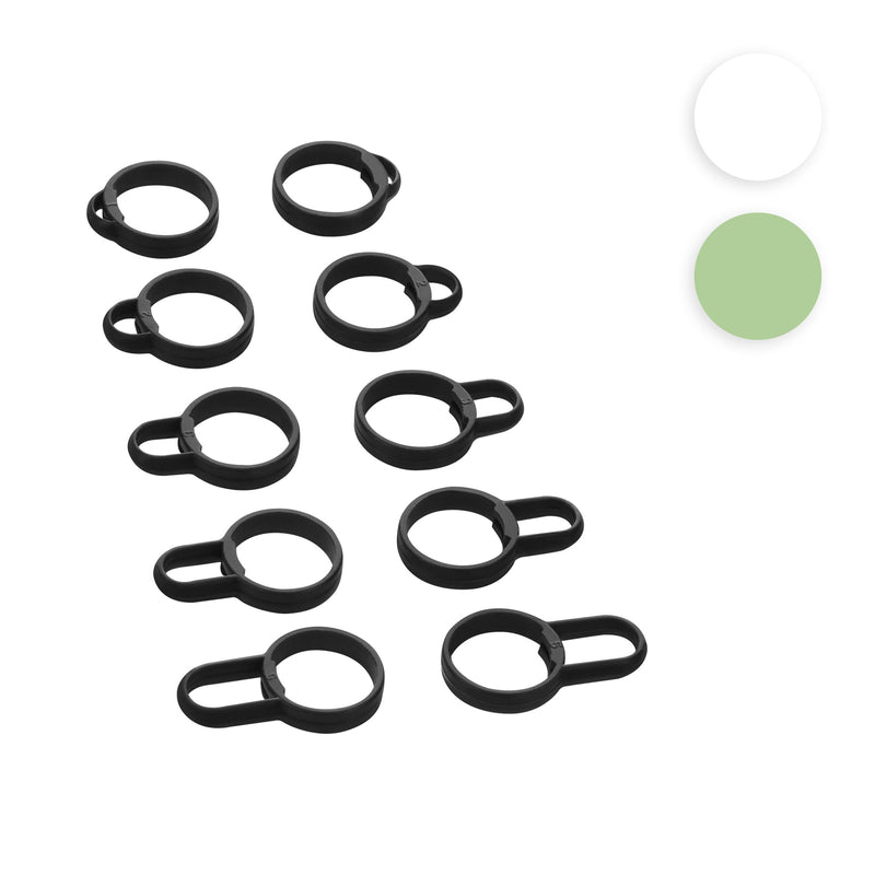 kwmobile 5x Ohrbügel kompatibel mit Sony Linkbuds WF-L900 - 5 Größen - Silikon Haken Ohrstöpsel - Bügel für In-Ear Kopfhörer - Weiß Weiß  