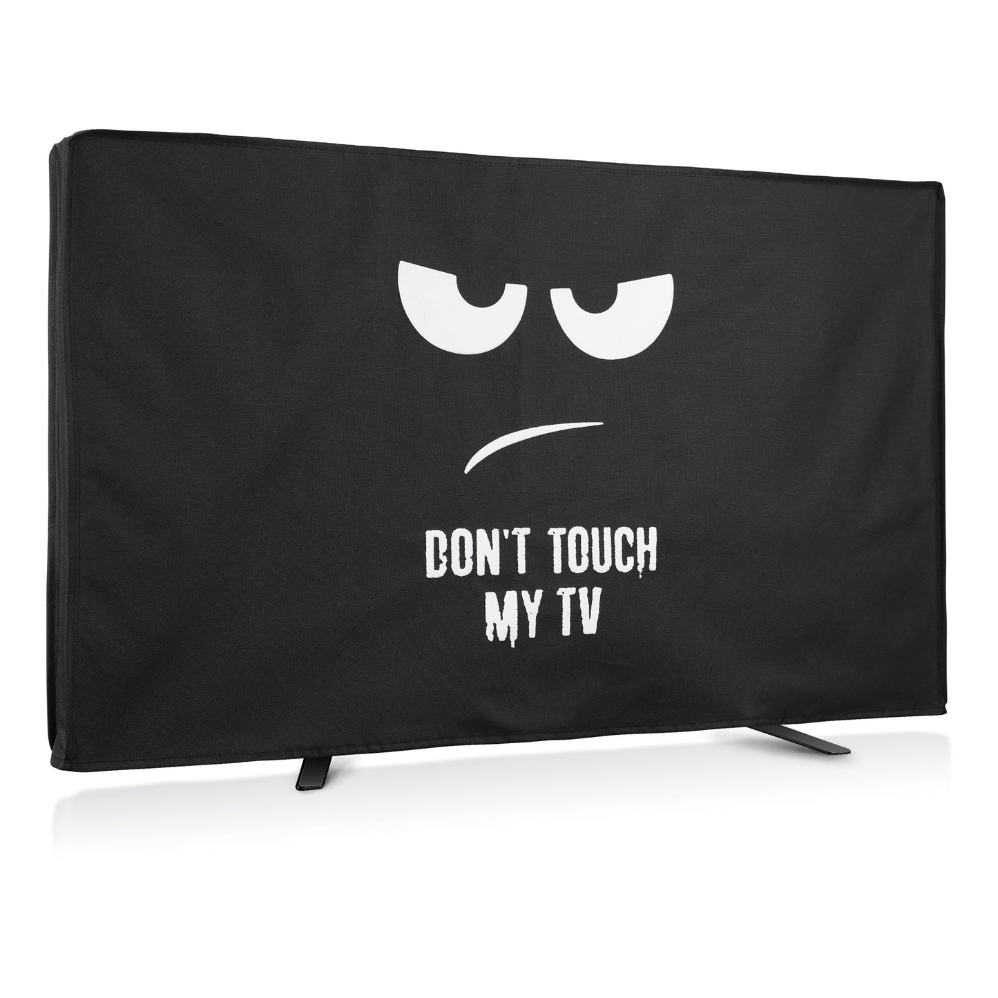 kwmobile 43" TV Abdeckung Outdoor - TV Abdeckung - Outdoor Fernsehabdeckung - Fernseher Hülle Bildschirmschutz - Schutzhülle wetterfest - Weiß Schwarz Weiß  [dsg01]