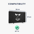 kwmobile 43" TV Abdeckung Outdoor Fernseher Hülle Bildschirmschutz Schutzhülle wetterfest